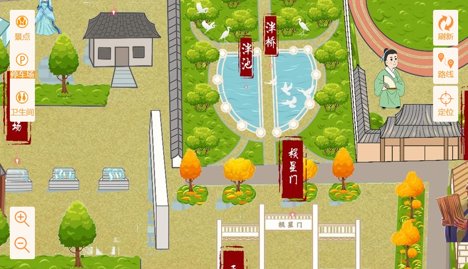 荣邦乡手绘地图景区语音讲解导览系统：智慧景区建设的基石