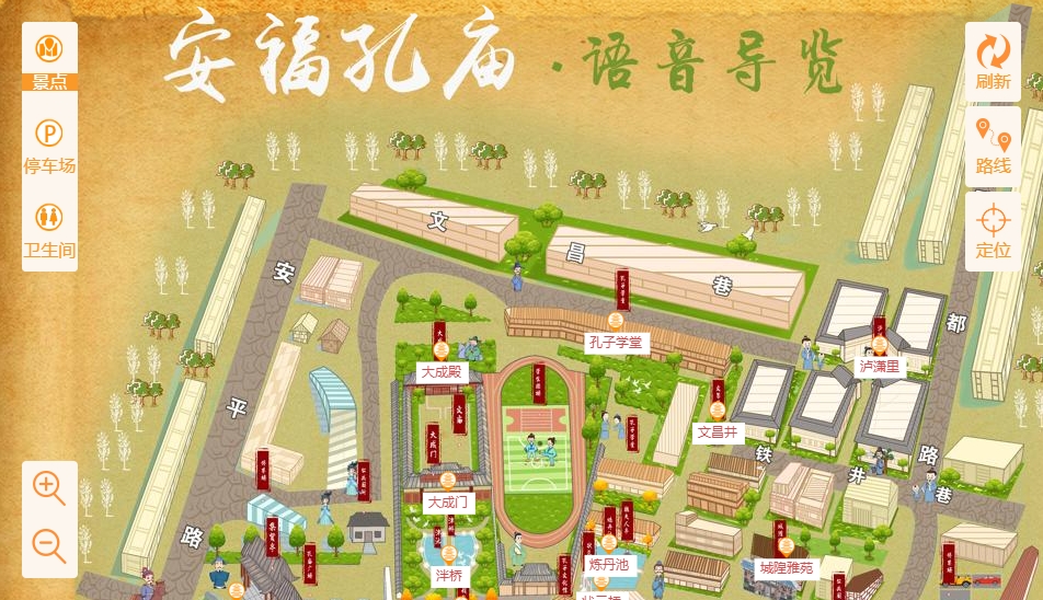 荣邦乡手绘地图：智慧景区智能化服务的延伸